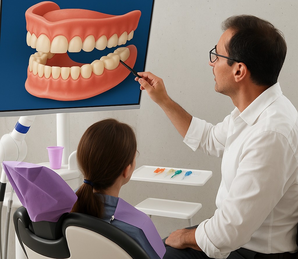 Dental consultation at clinic